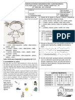 Prova de Artes 3 Ano