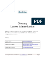 Glossary Lesson 1: Introduction: Company