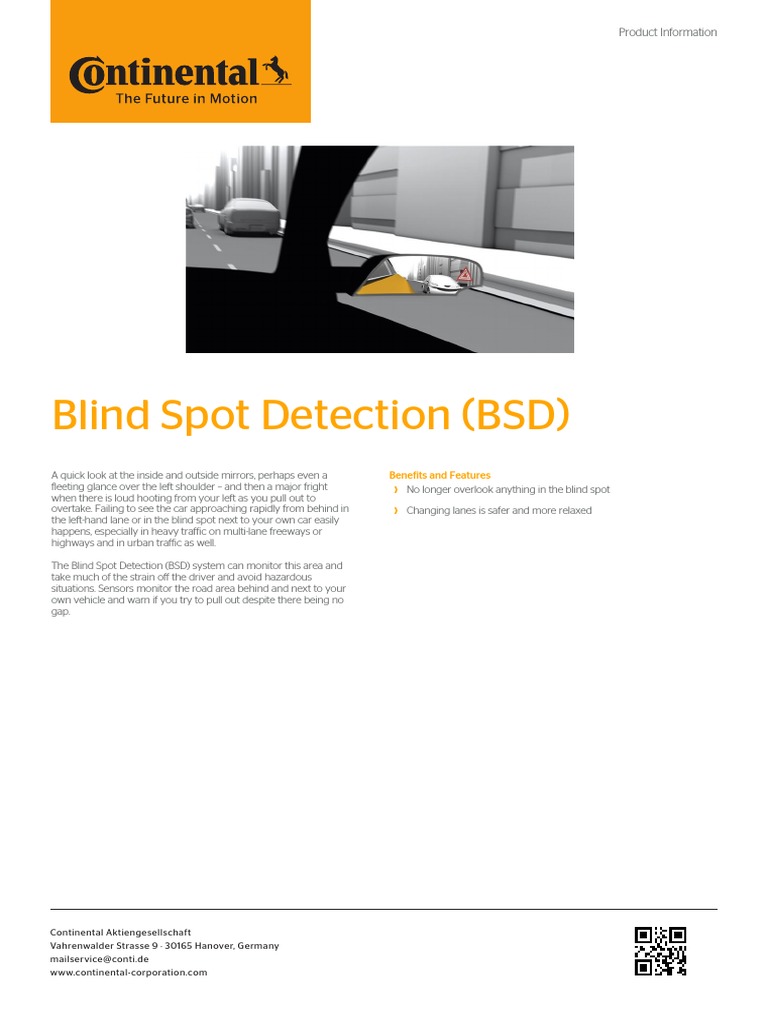 Blind Spot Detection System Overview | PDF | Traffic | Road Transport