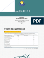Etiologi Dan Fakris Placenta Previa