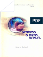 Synopsis & Thesis Manual - Wasima Shahzad PDF