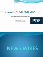 Presentation For Viva: Sagar Srinivas Mandal HPGD/JL17/2564