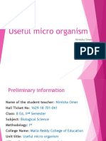Useful Micro Organism: Nimisha Omer