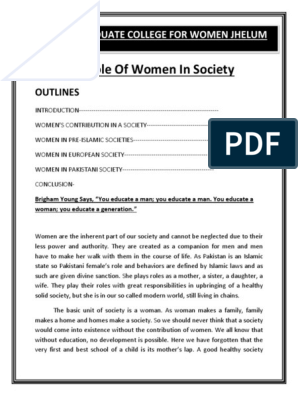 Реферат: Women In Society Essay Research Paper Women
