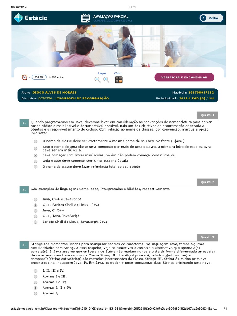 Questões sobre Programação em Java | PDF | Classe (programação de ...
