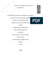 OSTEOSARCOMA Semiologia Radiologica