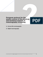 European Protocol for Mammography Screening Quality Control