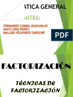 Factorizacion - Mat - General