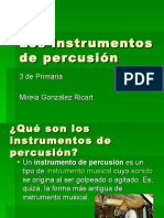 Instrumentos de Percusión PDF