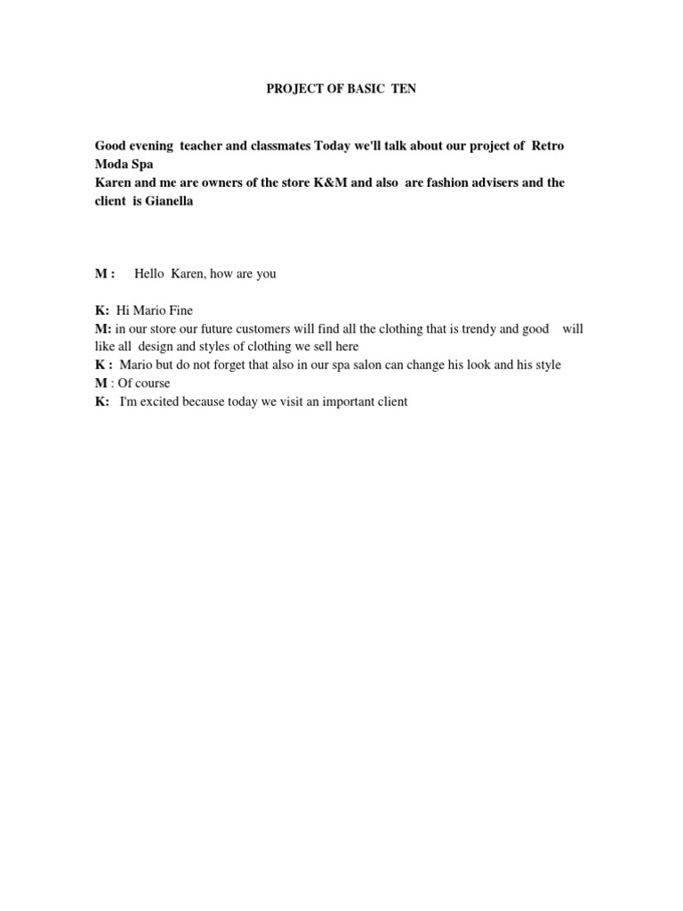 Basic Ten Project Final | PDF | Consumer Goods | Fashion