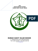 Pedoman Dan Kebijakan Keselamatan Pasien Rumah Sakit Islam Bogor 171220060317 PDF