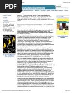 SAA: Dust: The Archive and Cultural History (Review)