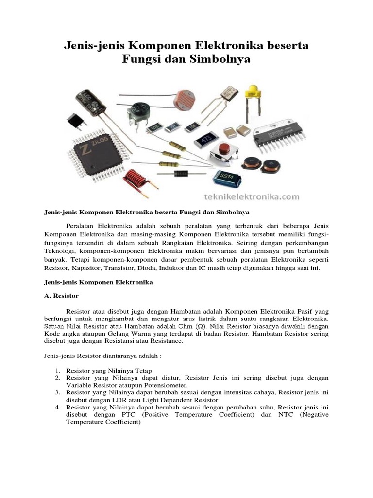 Komponen Elektronik Pdf