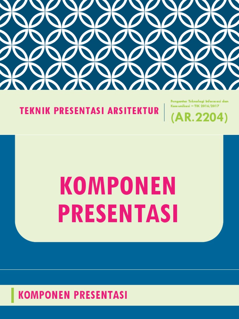 Teknik Presentasi Arsitektur 1 Pdf