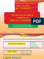 Empleo y desempleo formulas UNACALLAO