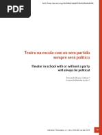 Teatro na escola com ou sem partido sempre será político Theater in school with or without a party will always be political