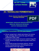 Xiv. Teknologi Fermentasi Ii