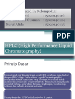 INSTRUMEN HPLC (High Performance Liquid Chromatography)