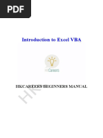 Introduction To VBA