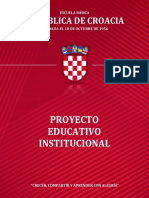 Fundamento propuesta educativa Escuela República de Croacia 2018