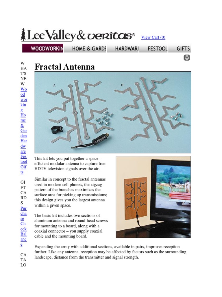 Fractal TV Antenna Kit | PDF