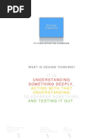 Design Thinking: Its Place Within The Classroom