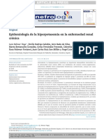 Epidemiologia de La Hiperpotasemia en La Enfermedad Renal Cronica