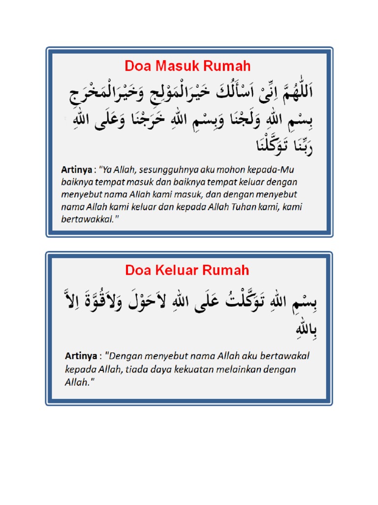 Doa Rumah Pdf