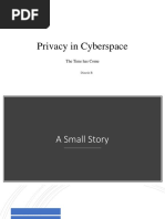 Privacy in Cyberspace - Presentation