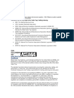 CABLE FIL Standards Nema Iec