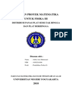 Distribusi Panas Plat Semi-Tak Hingga dan Berhingga