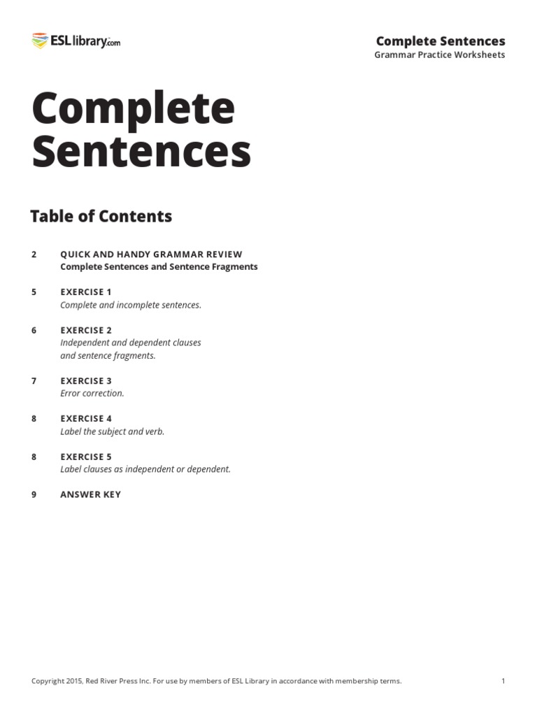 88 CompleteSentences US Sentence (Linguistics) Subject (Grammar)