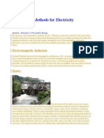 Sustainable Methods For Electricity Generation: Electromagnetic Induction