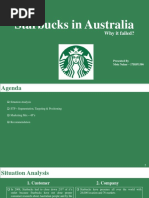 Why Starbucks Failed in Australia