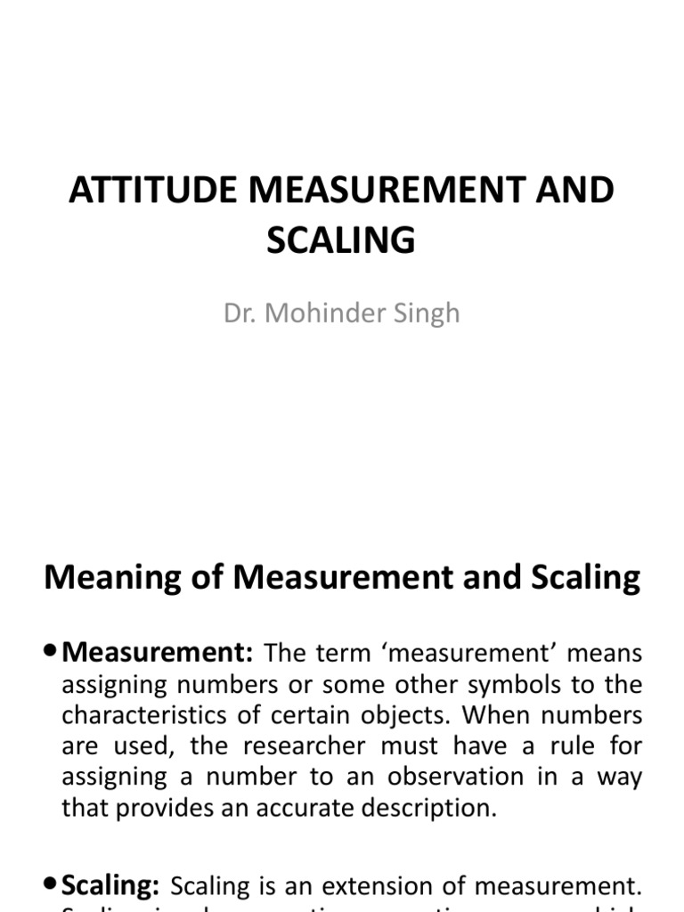 Attitude Measurenment and Scale | PDF | Level Of Measurement | Likert Scale
