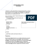 What Is A Function?: C Programming Notes Functions