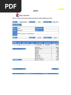 Invoice Format