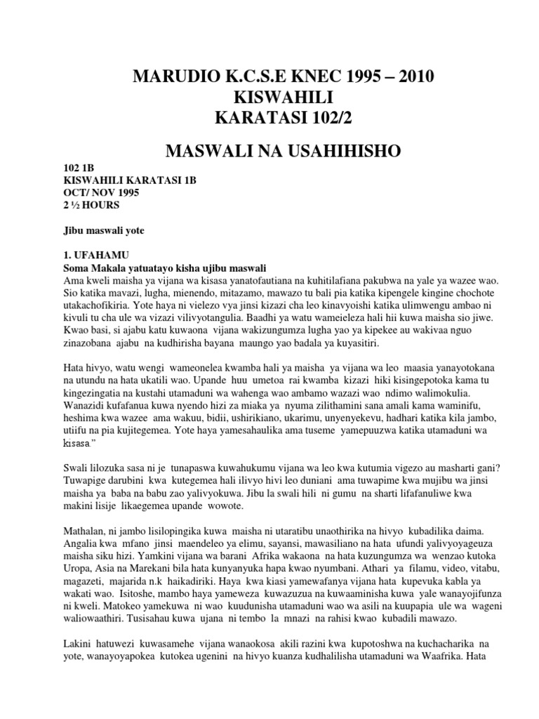 KISWAHILI QUESTIONS.docx