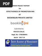 Bookingjin Private Limited: Effectiveness of Promotion MIX AT