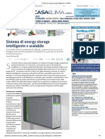 Sistema Di Energy Storage Intelligente e Scalabile