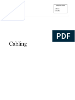 Cabling: Company LOGO Address: Contacts