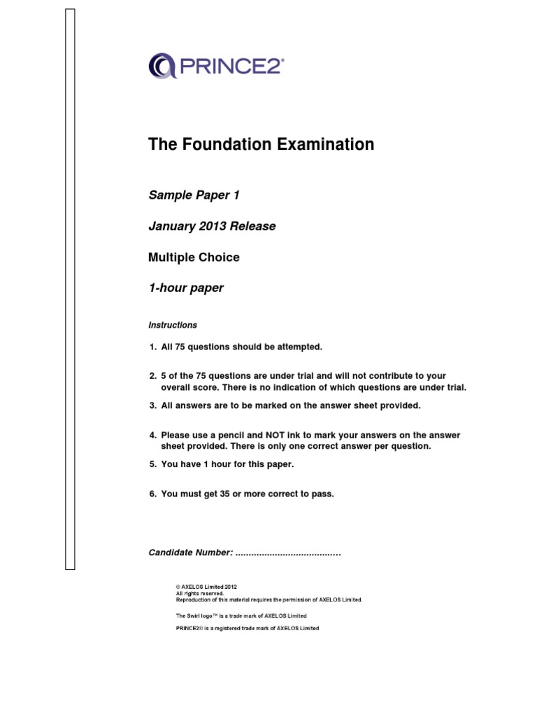 PRINCE2 - Sample Questions | PDF | Project Management | Risk Management