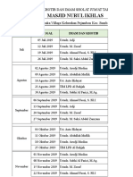 Masjid Nurul Ikhlas: Jadwal Khotib Dan Imam Sholat Jum'At Tahun 2019