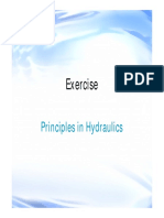 Exercise Hydraulics Principles