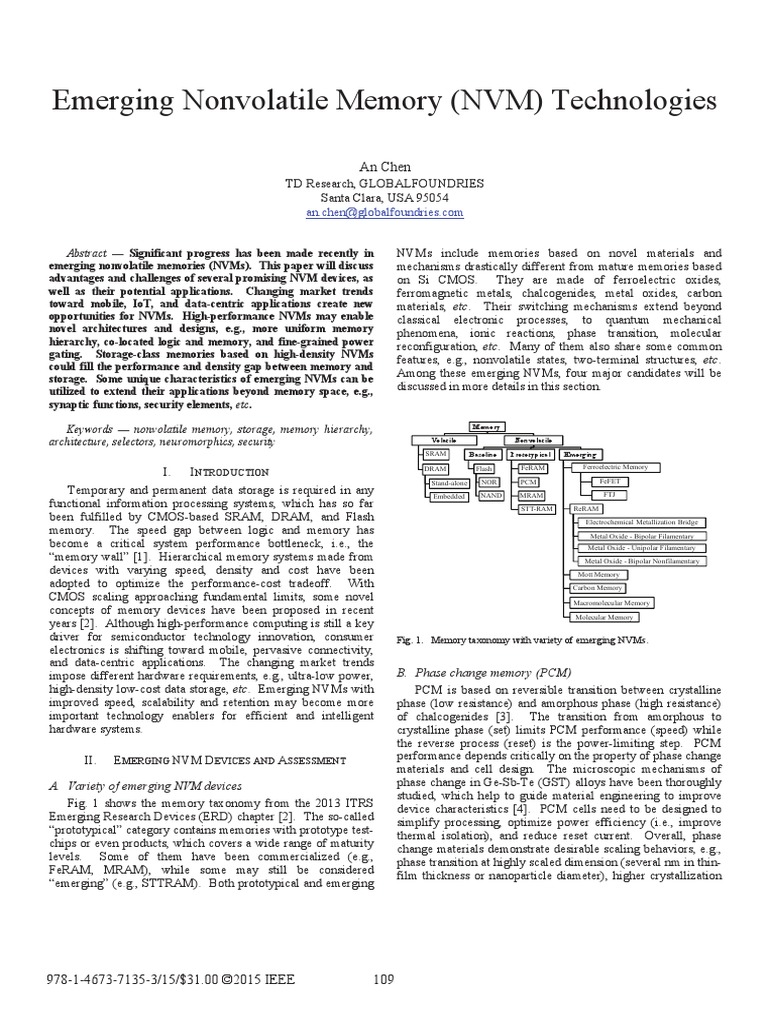 NVMS PDF Random Access Memory Flash Memory