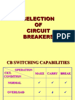 Selection of Circuit Breaker