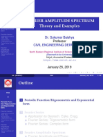 Fourier Amplitude Spectrum Theory and Examples: Dr. Sukumar Baishya Civil Engineering Department