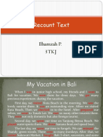 Recount Text: Ilhamzah P. 3 TKJ