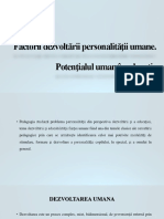 2 - Factorii Dezvoltării Personalităţii Umane