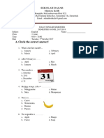 A. Circle The Correct Answer!: Sekolah Dasar